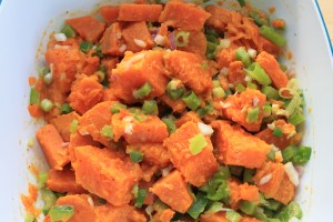 Zoete aardappel-salade