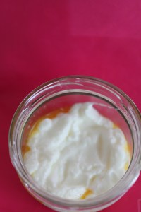 Griekse yoghurt_perzikpuree
