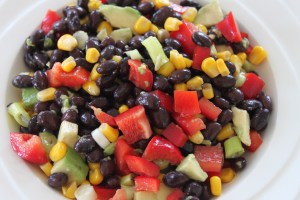 Zwarte bonen-salade