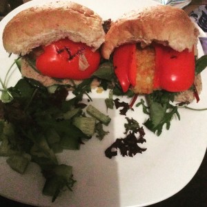 Geen mooie foto, wel lekker.