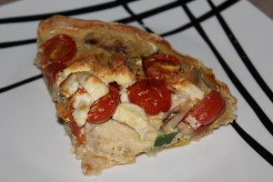 Hartige taart-met-courgette-champignons-cherrytomaat-lovetocookhealthy