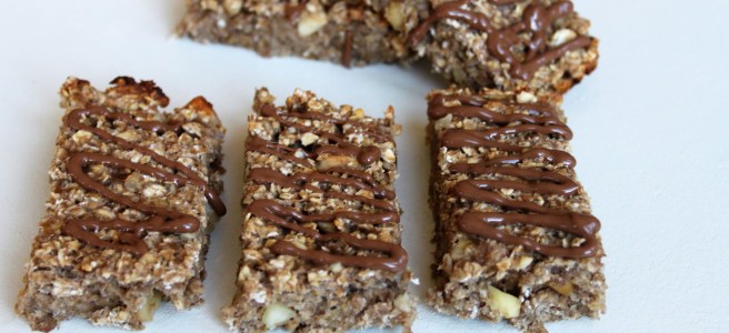 Mueslirepen met chocolade