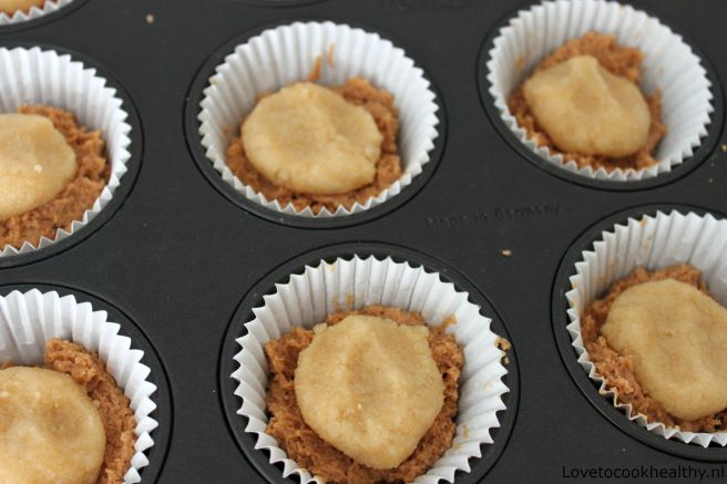 Gezondere gevulde speculaas muffins