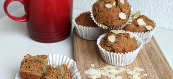 Gezondere gevulde speculaas muffins