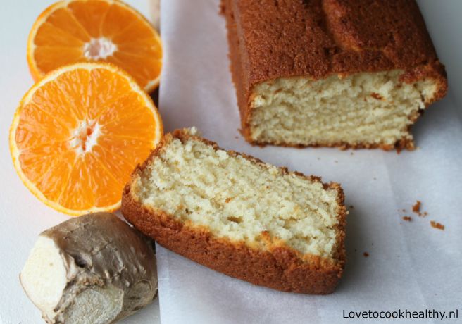 Sinaasappelcake met gember