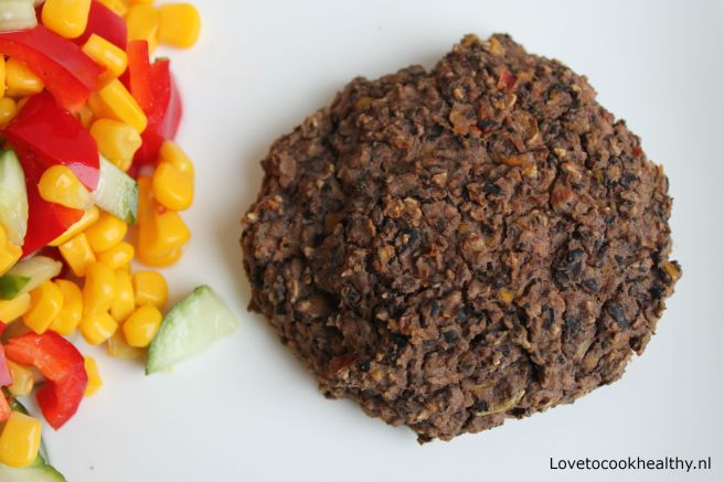 Zwarte bonenburger