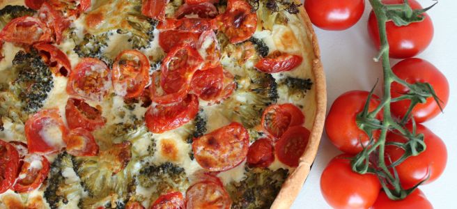 Broccoli tomatenquiche