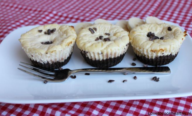 Proteïne banaan cheesecakes
