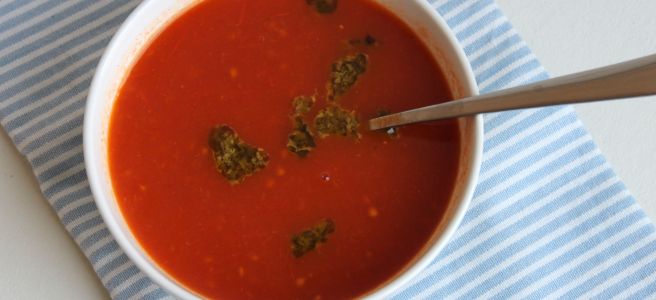 Geroosterde tomatensoep