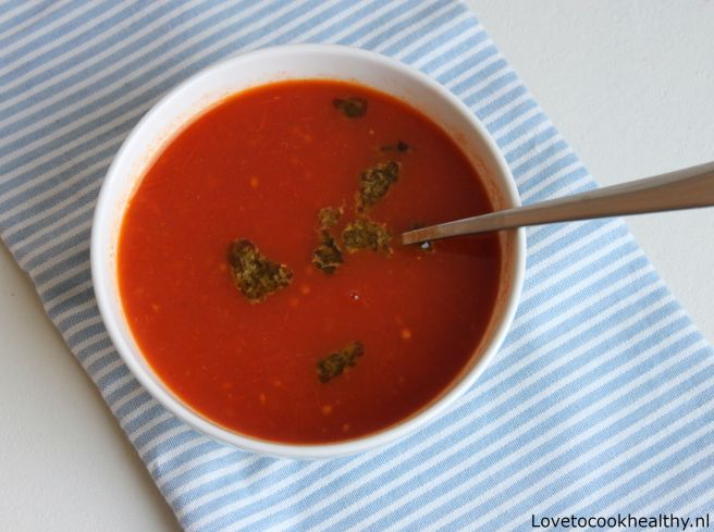 Geroosterde tomatensoep