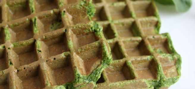 Spinaziewafels