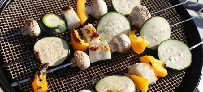 Vegetarische barbecuespiesjes