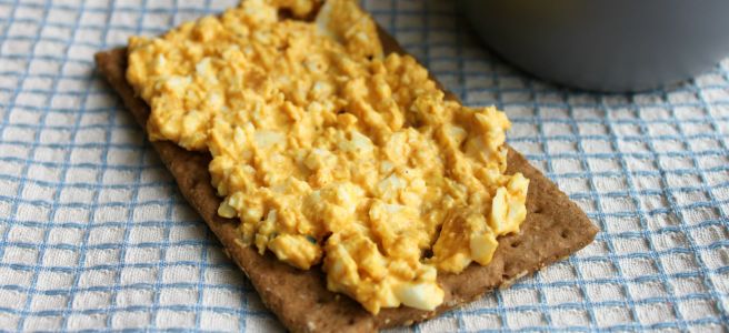 Pittige eieresalade