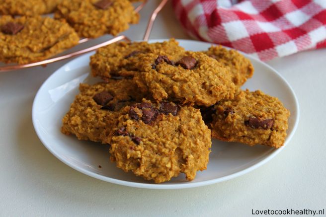 Healthy pompoenkoekjes