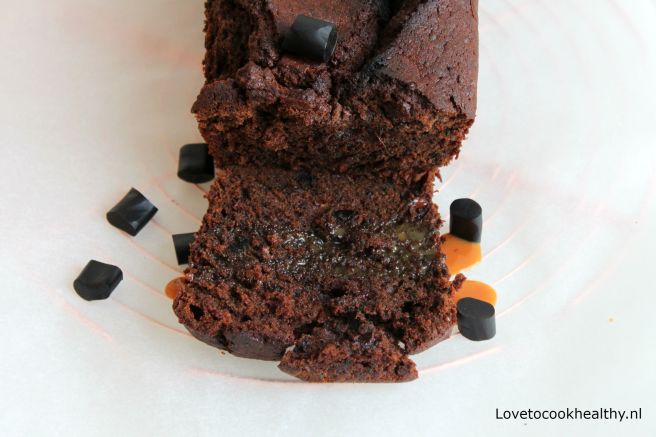 Chocoladecake met drop