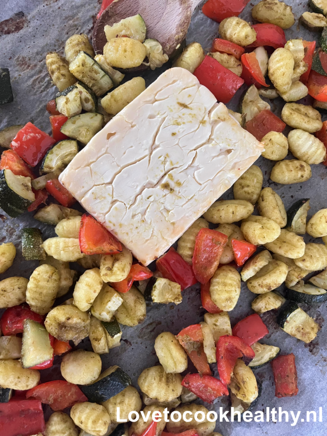 Gnocchi pesto feta