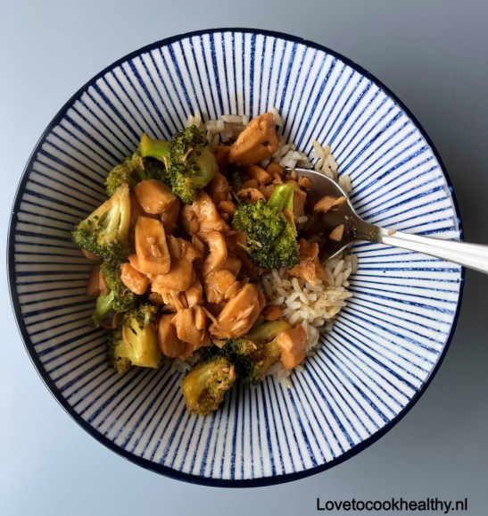 Broccoli-zalm, terriyaki-lovetocookhealty