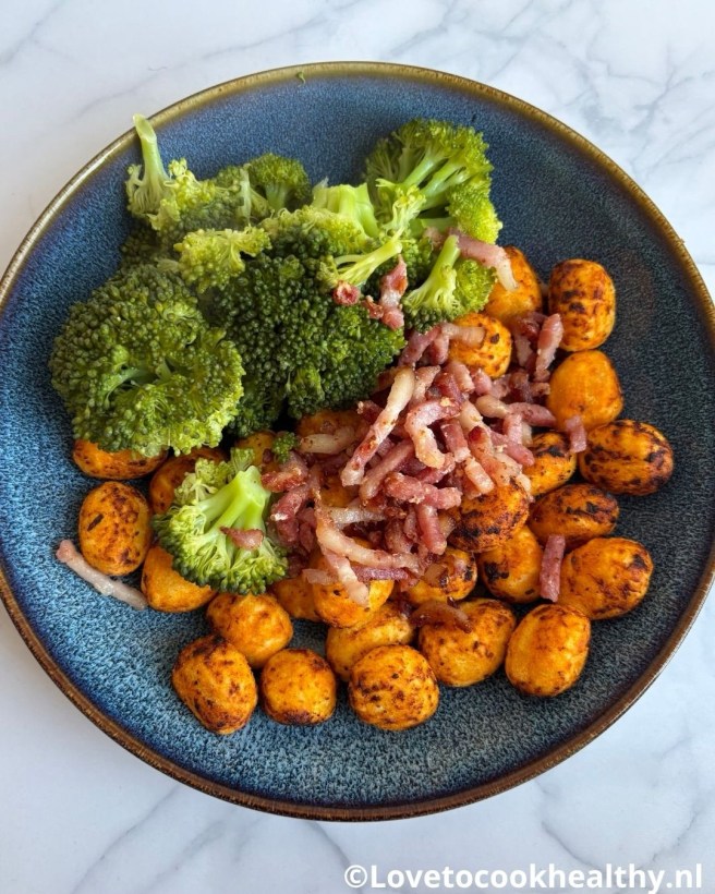 Knapperige gnocchi uit de airfryer.