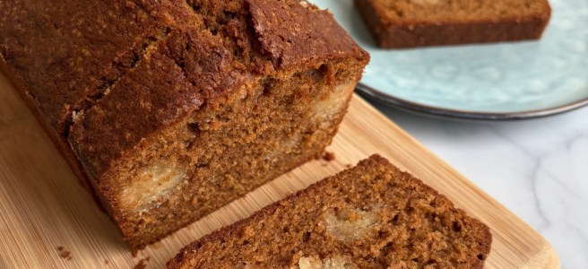 Gevulde speculaascake met amandelspijs