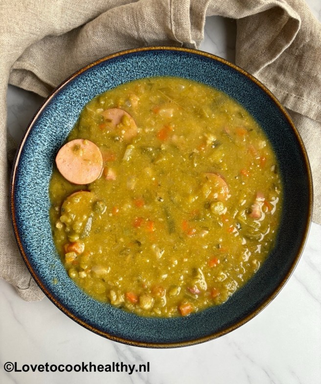 Erwtensoep uit de slowcooker