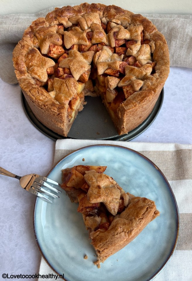 Appeltaart zonder rozijnen.