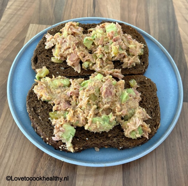 Romige tonijnsalade.