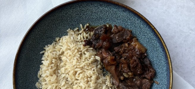 Daging smoor uit de slowcooker.