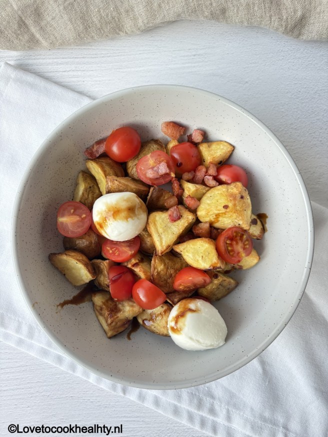 Crispy potato salad