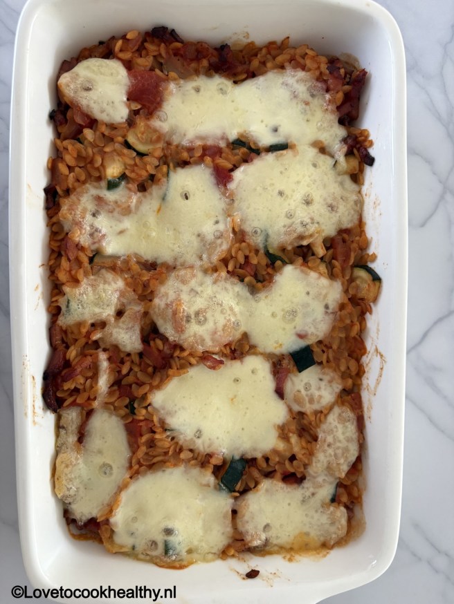 Orzo ovenschotel.